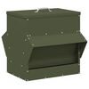 vidaXL Кокошарник Маслинено зелено 40,5 х 45 х 41 см