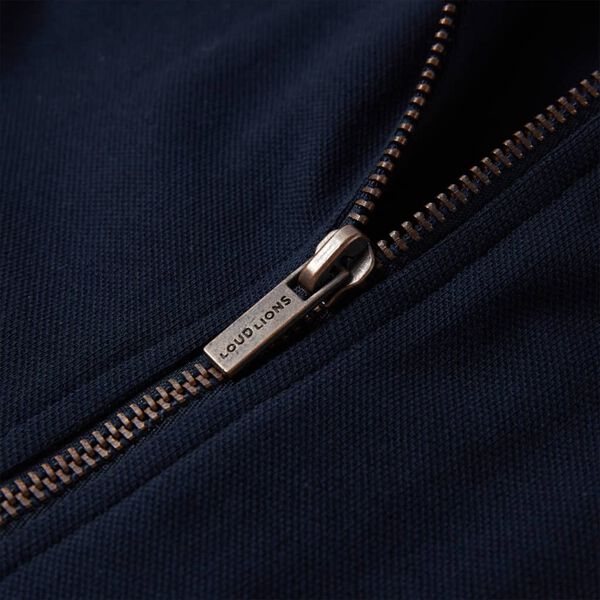 Детски суитшърт с цип, тъмносин, 92