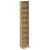 vidaXL Кабинет за CD Дъб артизан 33 x 23,5 x 175 см