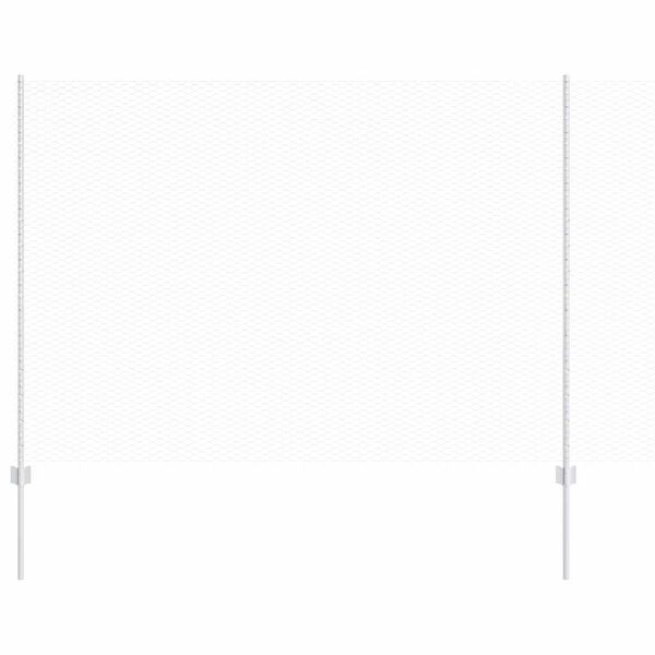 vidaXL Ограда и колче Сребрист 1,5 x 10 m Стомана