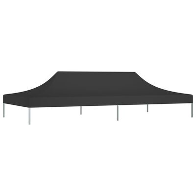 vidaXL Покривало за парти шатра, 6x3 м, черно, 270 г/м²