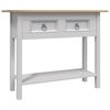 vidaXL Конзолна маса мексикански бор стил Корона сива 90x34,5x73 cм