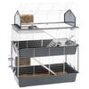 Ferplast Клетка за зайци Barn 100 Double, 95x57x121 см, сива