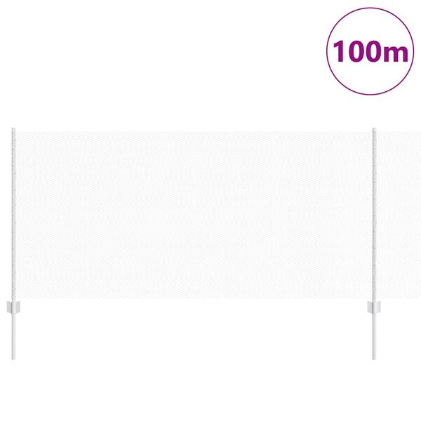 vidaXL Ограда с пост Сребрист 1 x 100 m Стомана