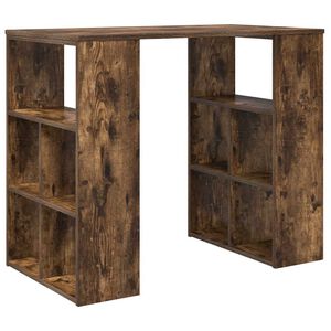 vidaXL Бюро Димян дъб Инженерна дървесина 90 x 50 x 75 см