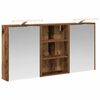 vidaXL Комплект шкафове за баня 3 бр. 126 x 16 x 62.5 см
