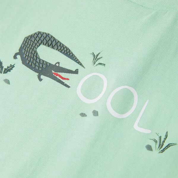 Детска тениска с къс ръкав, светлозелена, 140