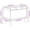 vidaXL Пейка за съхранение, опушен дъб, 62x42x46 см, инженерно дърво