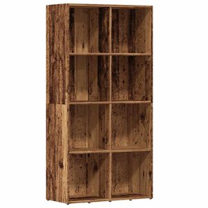 vidaXL Шкаф за книги от старо дърво 66x30x130 cm Инженерна дървесина