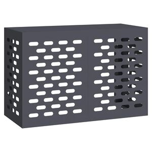 vidaXL Покритие за климатик Антрацит 90 x 40 x 60 см Стомана