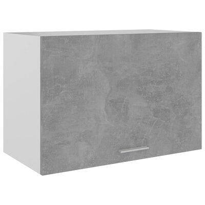 vidaXL Висящ шкаф, бетонно сив, 60x31x40 см, ПДЧ