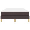 vidaXL Легло с пружинирана основа Тъмен кафяв 120 x 190 cm текстил