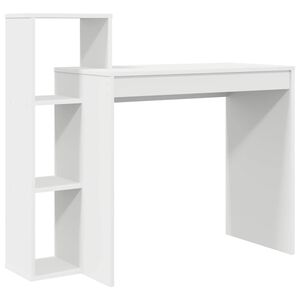 vidaXL Бюро Бяло Инженерна дървесина 100 x 40 x 90 cm