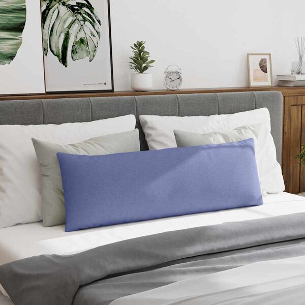 vidaXL Диван възглавници 2 pcs Синьо 120 x 40 cm текстил