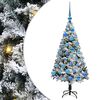 vidaXL С изкуствено коледно дърво Бяло 120 cm