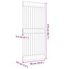 vidaXL Врата NARVIK Естествен 90 x 210 cm Солидна борова дървесина