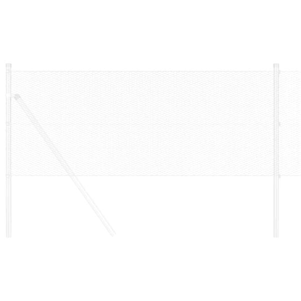 vidaXL Шестоъгълна ограда Сребрист 0.8 x 25 m Поцинкована стомана