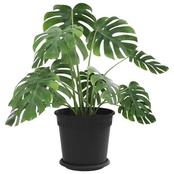 vidaXL Саксии за растения 24 pcs Черно &Oslash; 19 x 16 см Пластмаса