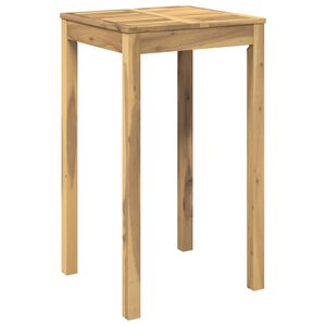 vidaXL Градинска бар маса Бяло 60 x 60,5 x 105 см