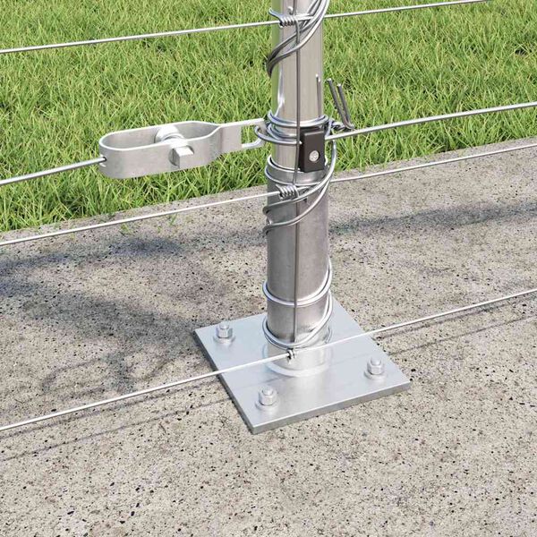 vidaXL Стълб за ограда. Галванизирана 50 x 1,2 m Стомана