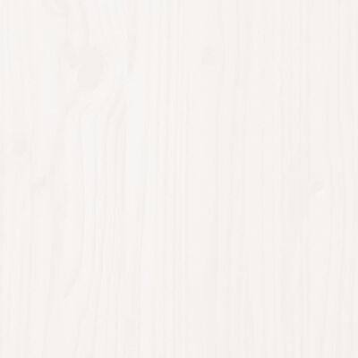 vidaXL Разтегателна кушетка, бяла, борово дърво масив, 2x(90x200) см