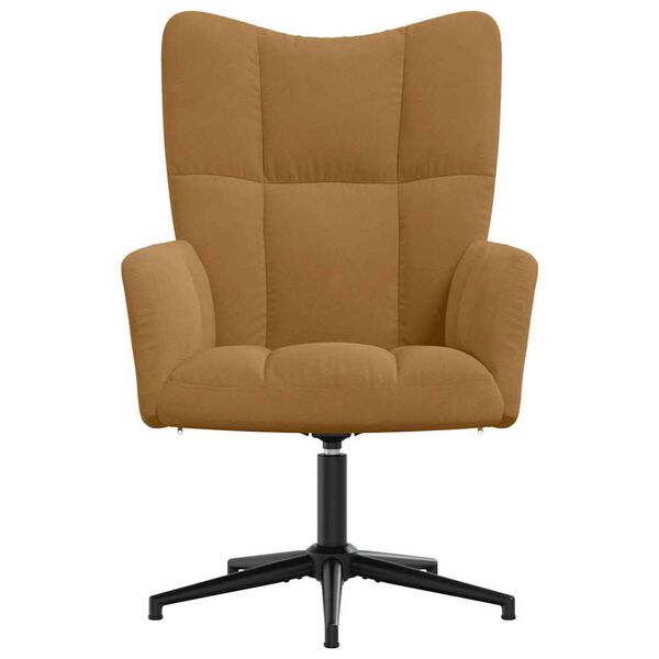 vidaXL Релакс стол, кафяв, кадифе