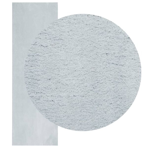 vidaXL Килим HUARTE с къс косъм, мек и миещ се, син, 80x250 см