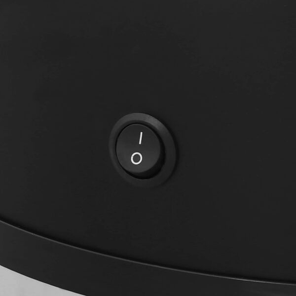 vidaXL Кошчета за отпадъци Черно Неръждаема стомана