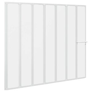 vidaXL Душ Кабина 140 x 168 см с поставка за кърпи