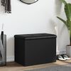 vidaXL Пейка за съхранение, черна, 62x42x45 см, инженерно дърво