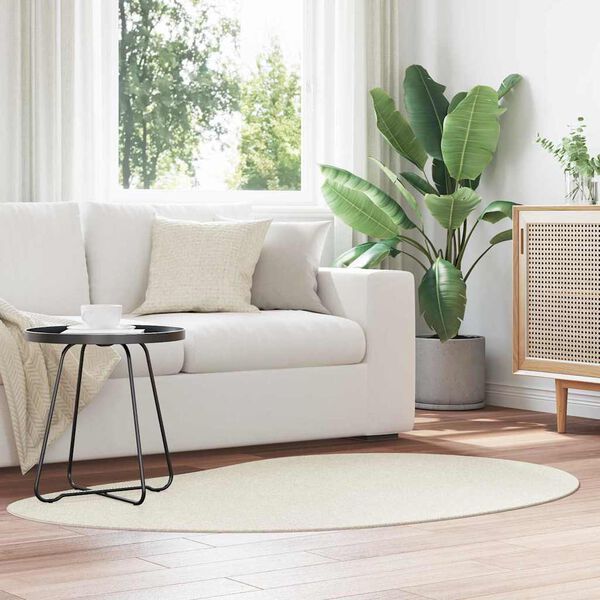 vidaXL Килими за помещение HUARTE Крем 120 x 170 cm Полиестер