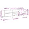 vidaXL ТВ шкаф с чекмедже Старо дърво 150 x 30 x 45 см