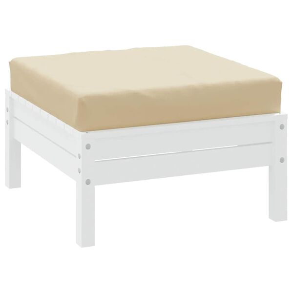 vidaXL Палетна възглавница, бежова, 60x60x8 см, Оксфорд плат