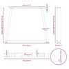 vidaXL Крака за трапезна маса, V-образни, 3 бр., антрацит, 70x(72-73,3) см, стомана