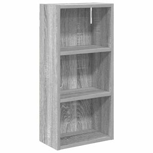 vidaXL Банен стенен шкаф с рафт Сиво Сонома 30 x 16 x 62,5 см