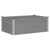 vidaXL Градинска повдигната леха, WPC, 150x100x54 см, сива