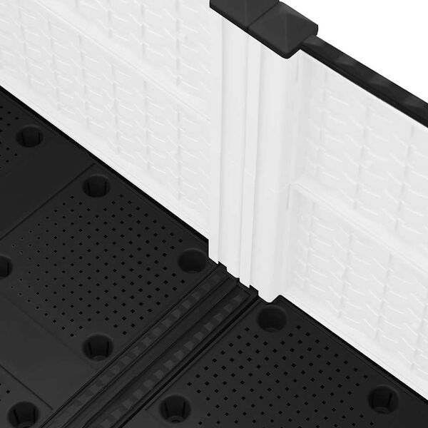 vidaXL Повдигната леха, 80x80x38 см, полипропилен