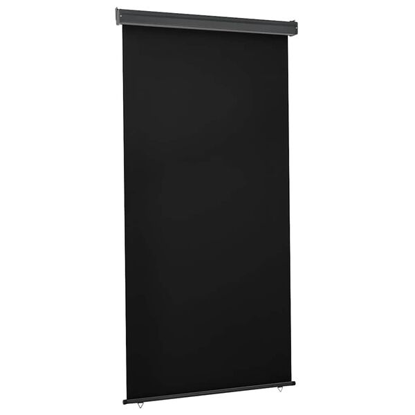 vidaXL Вертикална тента за балкон, 125x250 см, черна