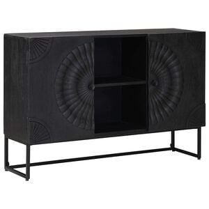 vidaXL Служебен шкаф Черен 105 x 30 x 68 см