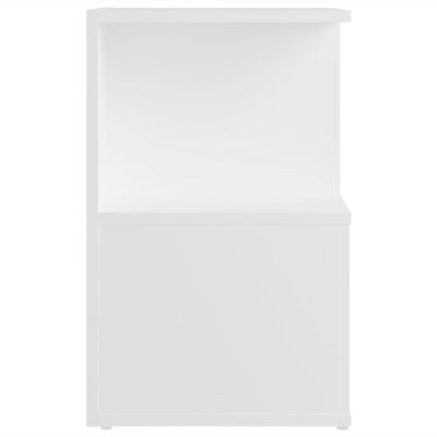 vidaXL Нощни шкафчета, 2 бр, бели, 35x35x55 см, ПДЧ