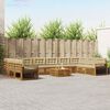 vidaXL Комплекти дивани с възглавница 11 pcs Натурален и Бежов