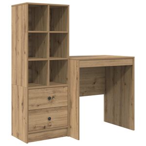 vidaXL Бюро Дъб 115,5 x 50 x 127 см 2 бр.