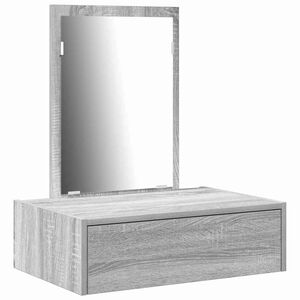 vidaXL Тоалетка Сив 60 x 40 x 70 см Инженерна дървесина