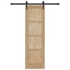 vidaXL Преплъзваща се врата ORKDAL Кафяво 61 x 198,5 см