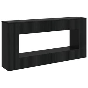 vidaXL Конзолна маса Черен 155 x 29 x 74 см Инженерен дървен материал