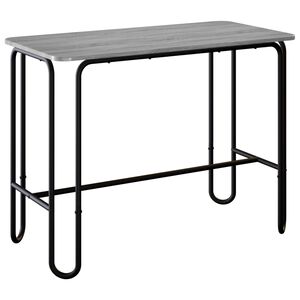 vidaXL Трапезна маса 100 x 50 x 75 cm Инженерна дървесина Сив Сонома