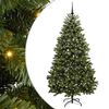 vidaXL С изкуствено коледно дърво 210 cm 300 LED светодиода Топло бяло