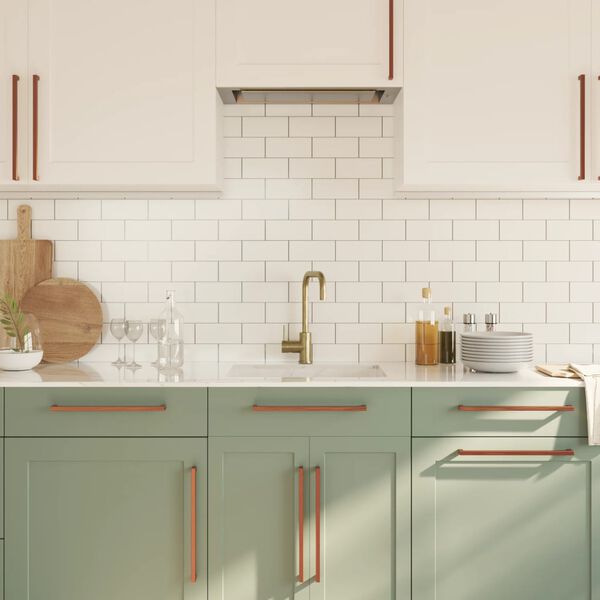 vidaXL Дръжки за шкафове, 5 бр, бронз, 320 мм, неръждаема стомана