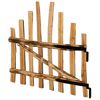 vidaXL Аркова оградна врата 100 x 90 cm Импрегнирана леска Кафяво
