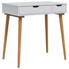 vidaxl Тоалетка FAUSKE Бяло 76 x 50 x 78 см
